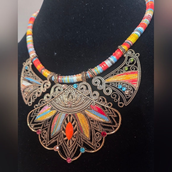 Bohemian Necklace and Earring Set - Picture 5 of 6